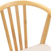 vidaXL Dining Chair 2 pcs Natural and Light Solid Rubberwood