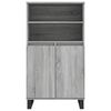 vidaXL Highboard Grey Sonoma 60x36x110 cm Engineered Wood