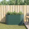 vidaXL Garden Raised Bed Green 160 x 80 x 81 cm Steel