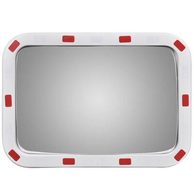 Convex Traffic Mirror Rectangle 40 x 60 cm with Reflectors