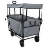 vidaXL Folding Hand Trolley Grey 105 x 56.5 x 116 cm Oxford Cloth