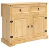 vidaXL Kitchen Trolley 2 pcs Honey Wax 112 x 70 x 91.5 cm Solid-Pine