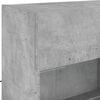 vidaXL 6 Piece TV Wall Cabinet Set with LED Lights Concrete Grey