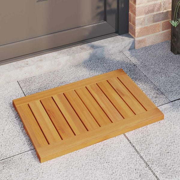vidaXL Bath Mat Plain Brown 60 x 40 cm Wood