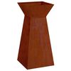 vidaXL Pillar Planter Silver 35 x 35 x 73 cm Weathering Steel