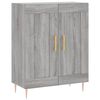 vidaXL Highboard Grey Sonoma 69.5x34x180 cm Engineered Wood
