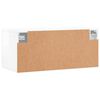 vidaXL Wall Cabinet High Gloss White 80x36.5x35 cm Engineered Wood