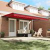 vidaXL Retractable Awning Red 4 x 3 m Canvas and Aluminium