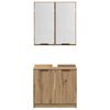 vidaXL Bathroom Cabinet Set with Shelf Artisan Oak Engineered Wood
