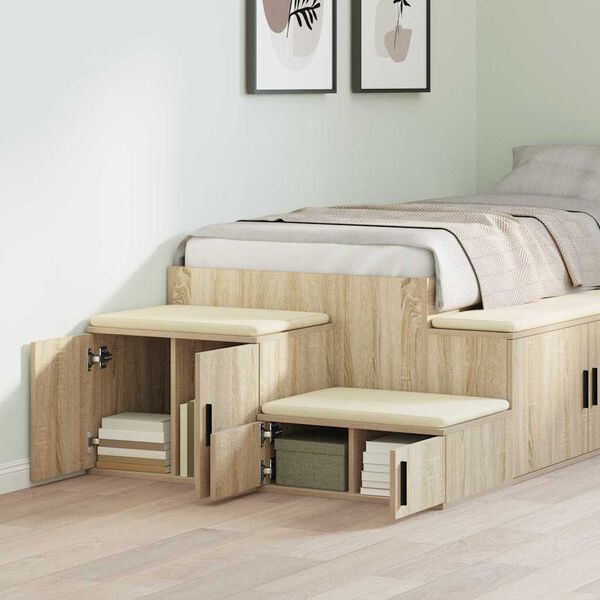 vidaXL Storage Cabinet 2 pcs Sonoma Oak 108 x 41 x 40 cm