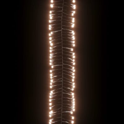 vidaXL LED Cluster String with 3000 LEDs Warm White 23 m PVC