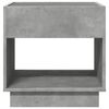 vidaXL Coffee Table with Infinity LED Concrete Grey 50x50x50 cm