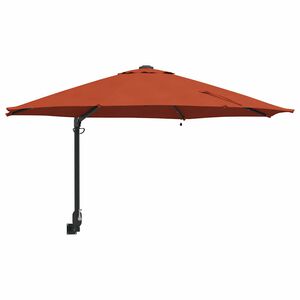 vidaXL Garden Parasol Manual Terracotta 248 x 248 x 148 cm