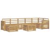 vidaXL Outdoor Sofa Set 8 pcs White 59 x 59 x 37 cm Solid Acacia Wood