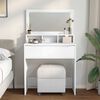 vidaXL Bedroom Dressing Tables with Drawer White 80 x 39.6 x 135 cm