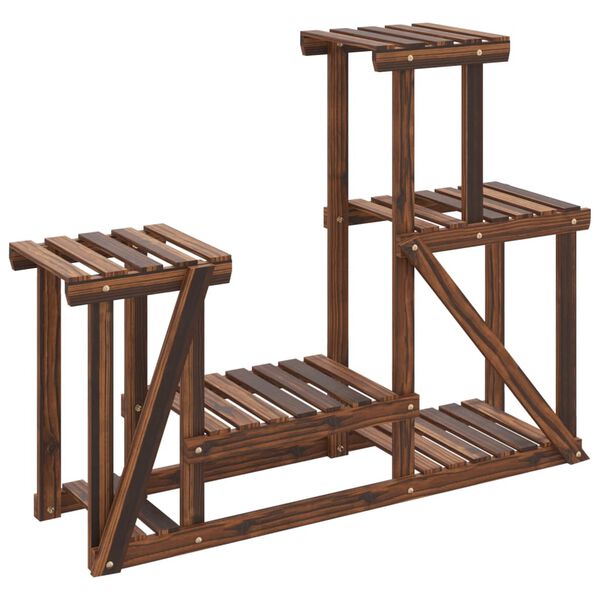 vidaXL Flower Stand 90x25x73.5 cm Solid Wood Fir