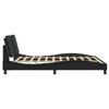 vidaXL Bed Frame without Mattress "Zadar" Black 180x200 cm Super King Faux Leather