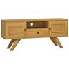 vidaXL TV Cabinet 110x30x50 cm Solid Wood Teak