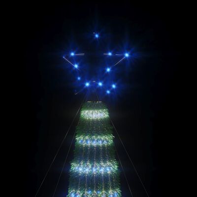 vidaXL Christmas Tree Light Cone 275 LEDs Blue 180 cm