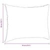 vidaXL Sofa Pillows 2 pcs Light Grey 70 x 50 cm Corduroy Fabric