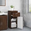 vidaXL Bathroom Cabinet Set TULUM Brown Oak 37 x 31.5 x 82 cm