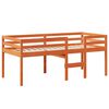 vidaXL High Sleeper Bed without Mattress Wax Brown 80x200 cm Solid Wood Pine