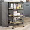 vidaXL Kitchen Trolley Sonoma Oak 45x35x89.5 cm Engineered Wood