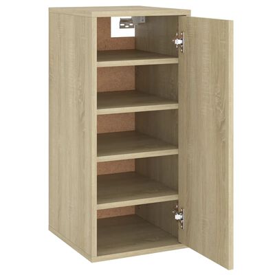 vidaXL Shoe Cabinet Sonoma Oak 32x35x70 cm Engineered Wood