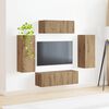 vidaXL TV Cabinet Set 4 pcs Artisan Oak Engineered Wood
