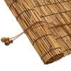 vidaXL Roller Blind Brown 140 x 220 cm Reed