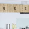 vidaXL Kitchen Cabinet with Shelf 2 pcs Sonoma Oak 30 x 31 x 40 cm