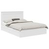 vidaXL Storage Bed with Headboard White 140 x 190 cm Engineered Wood