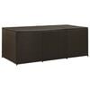 vidaXL Garden Storage Box Poly Rattan 180x90x70 cm Brown
