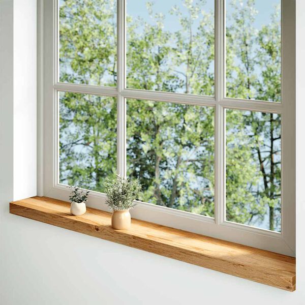 vidaXL Window Sills 2 pcs&nbsp;Light Brown 110x15x2 cm Solid Wood Oak