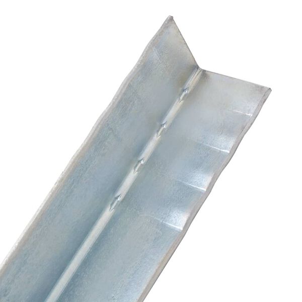 vidaXL L-shaped Ground Anchors 2 pcs Galvanised Steel 5x5x50 cm