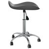 vidaXL Salon Spa Stool Grey Faux Leather
