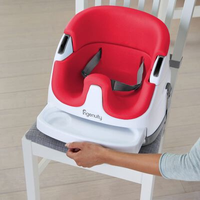 Ingenuity Baby Base 2-in-1 Booster Seat Poppy Red