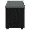 vidaXL Hall Bench with Cushion with Storage Black Oak 100 x 38 x 46 cm
