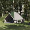 vidaXL Teepee Tent with Roof Green and White 490 x 410 x 210 cm