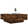 vidaXL Coffee Table Smoked Oak 80x80x31 cm Engineered Wood