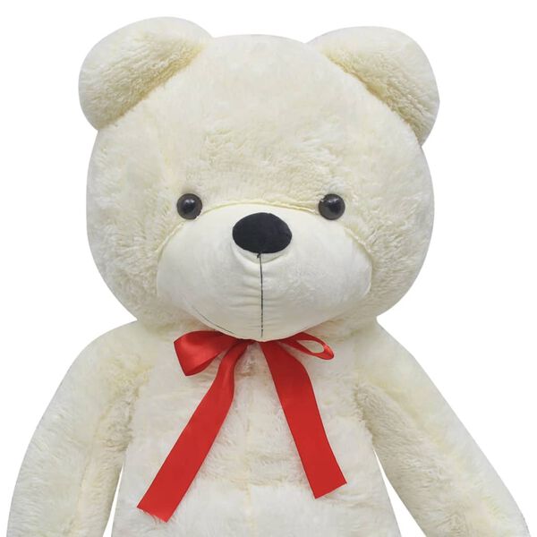 vidaXL XXL Soft Plush Teddy Bear Toy White 85 cm