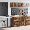 vidaXL Garage Cabinets 2 pcs Smoked Oak Engineered Wood