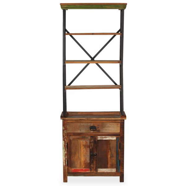 vidaXL Sideboard with Shelves Solid Reclaimed Wood 65x30x180 cm