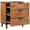 vidaXL Bedside Cabinet Brown 50 x 33 x 62 cm Solid Mango Wood
