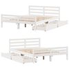 vidaXL Bed Frame without Mattress White 160x200 cm Solid Wood Pine