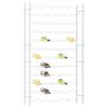 vidaXL Wine Rack for 72 Bottles White Metal