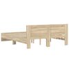 vidaXL Bed Frame with Headboard Sonoma 152 x 203 cm Engineered Wood