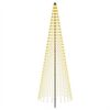 vidaXL LED Christmas Tree 285 cm 744 LEDs Warm White Steel Black