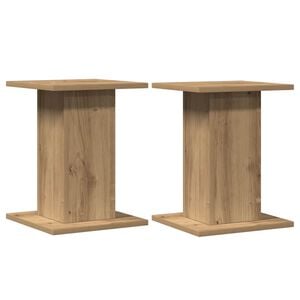 vidaXL Speaker Stands 2 pcs Artisian Oak 30x30x40 cm Engineered Wood