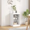 vidaXL Sideboard with LED Lights White 41x37x67 cm